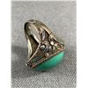 Image 2 : Great Vintage Silver w/ Turquoise & Enamel Ring, May Be Oriental. Size 7. Adjustible