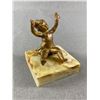 Image 1 : Antique Bronze & Marble Figure Of A Child Circa 1890 -1910, Nice Item