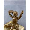 Image 2 : Antique Bronze & Marble Figure Of A Child Circa 1890 -1910, Nice Item