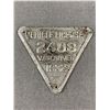 Image 1 : 1932 Vancouver Triangle License Municipal Tag Add On To Commercial Vehicles