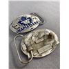 Image 2 : Lot Of 4 Pewter Toronto Maple Leafs Belt Buckles