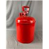 Image 4 : Repainted Metal Gas Can w/ Musgo Gaso Line Sticker. Approx.. 15"H