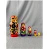 Image 1 : Hand Painted Wood Nesting Doll. Approx. 7 1/2" H