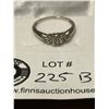 Image 2 : Beautiful 10K Yellow Gold and Diamond Ring. Weighs 1.70 gr Size 6.75