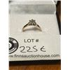 Image 1 : Beautiful, Small 10K Yellow Gold and Diamond Ring. Diamonds Are Arranged As a Flower. 1.21 gr Size 4