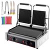 NEW 110V COMMERCIAL DOUBLE PANINI PRESS GRILL