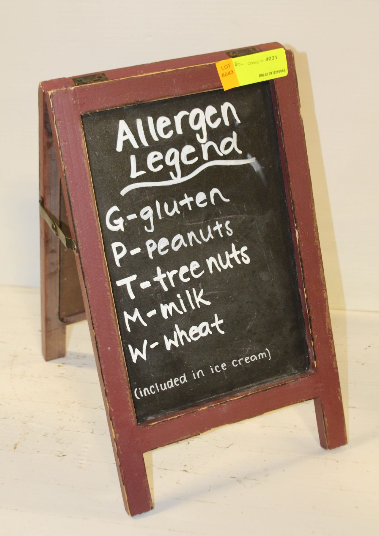 MINI A-FRAME MENU BOARD 9