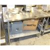 Image 1 : STAINLESS STEEL WORKTABLE W/ UNDERSHELF &