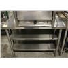 STAINLESS STEEL CORNERFIT WORKTABLE W/ 2