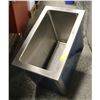 Image 1 : SS ICE BIN W/ DRAIN 15"X 25"X 20"