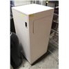 Image 1 : WHITE COMMERCIAL TRASH RECEPTACLE 21" X 21" X 48"