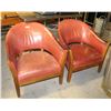 Image 1 : LOT OF 2 RED LOUNGE CHAIRS