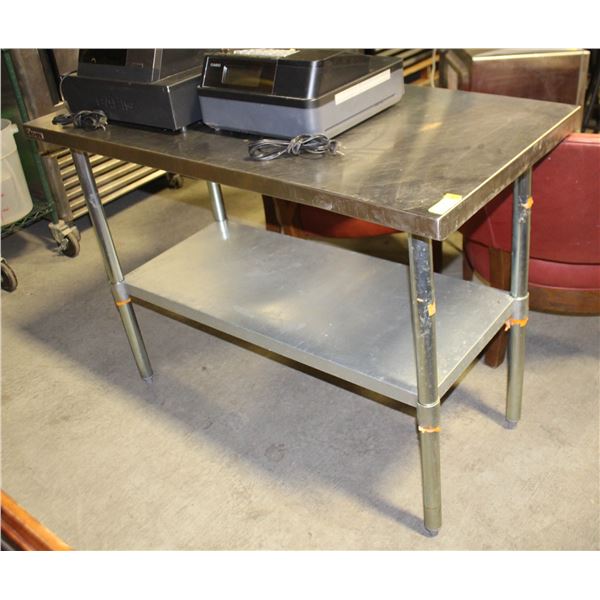 STAINLESS STEEL PREP TABLE 4FT X 2FT