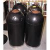 LOT OF 4 ROUND TRASH RECEPTICLES 14"X 33"