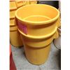 LOT OF 2 NEW YELLOW MARINO GLADIATOR 44 GAL TRASH