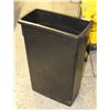 CONTINENTAL BLACK WALL HUGGER 23 GAL TRASH RECEPTI