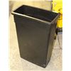 CONTINENTAL BLACK WALL HUGGER 23 GAL TRASH RECEPTI