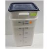 Image 1 : LOT OF 2 CAMBRO 22QT DRY INGREDIENT BINS W/ LIDS