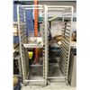 Image 1 : LOT OF 2 CROWN ALUMINUM ROLLING BUN RACKS