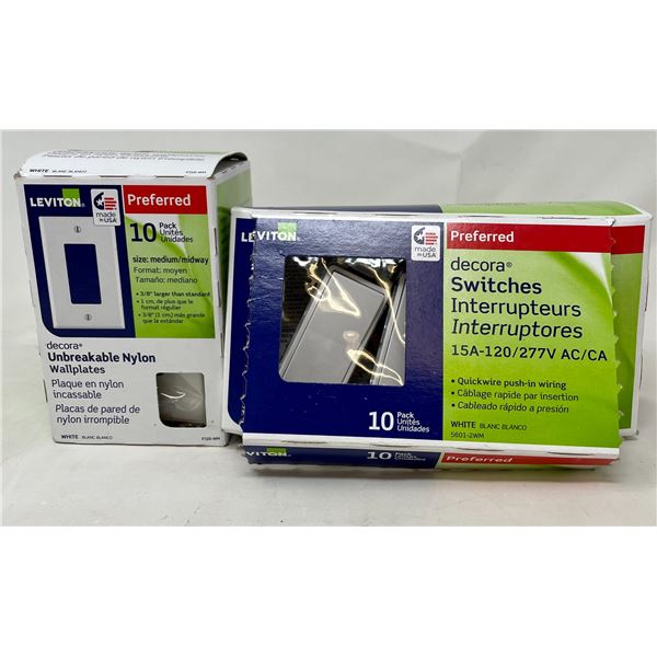 Leviton Switches & Unbreakable Nylon Wall Plates