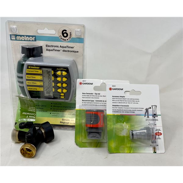 Electronic Aqua Timer, Hose Connector, Accessory Adapter, Hose Y Connector