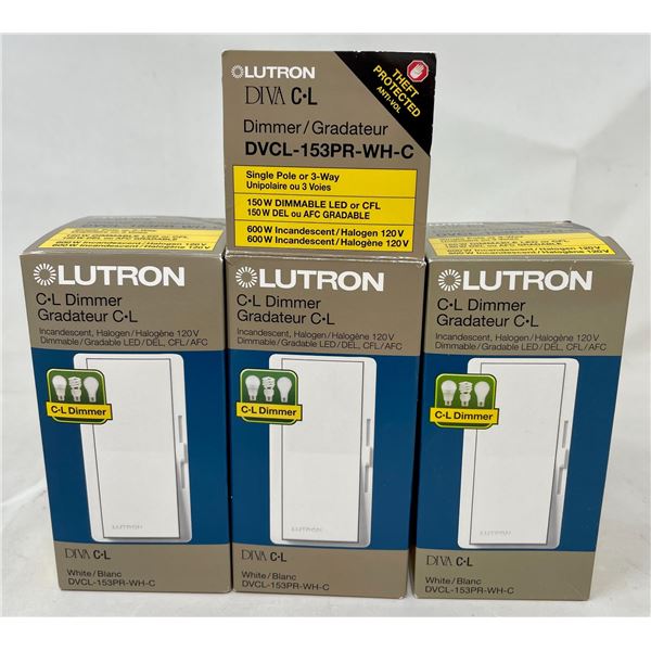 3 Lutron C.L Dimmer
