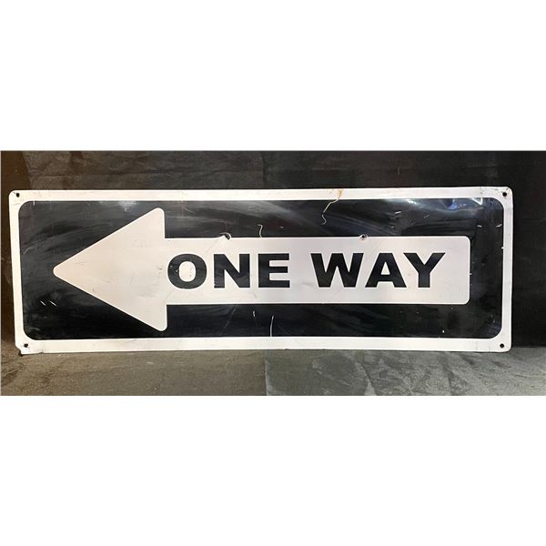 One Way Sign 12"H x 36"L