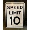 Image 1 : Speed Limit 10mph Sign 24"H x 18"L