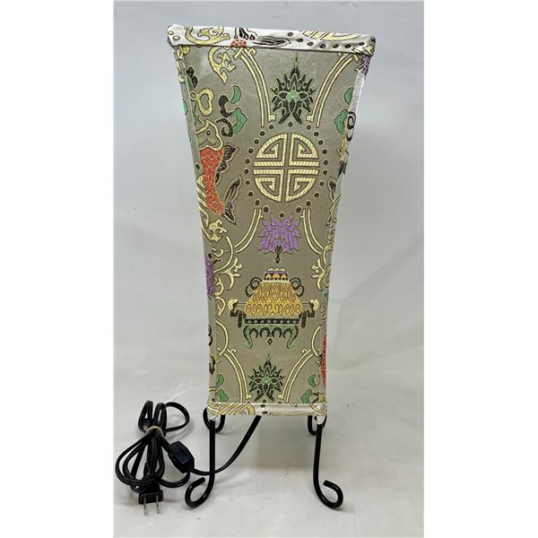Silk Oriental Lamp 18" Tall
