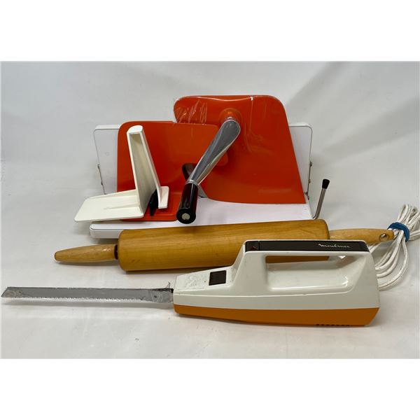 KYM Slicer (W. Germany),  Electric Knife, & Rolling Pin