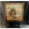 Image 1 : Vintage 1950's Folding Card Table with Scene