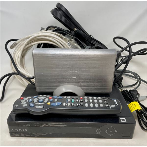 Arris Box & iOmega with Cables