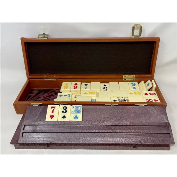 Vintage Rummy Board Game (hinge broke on box)