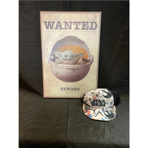 Starwars Hat & Wanted Grogu Picture