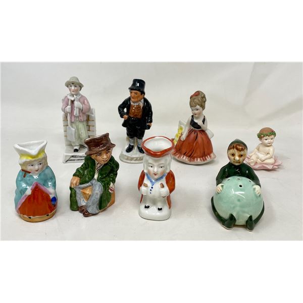 8 Vintage Porcelain Figurines
