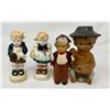 Image 1 : Mini Boy Doll, 2 Boy & Girl Salt & Pepper Shakers, & Boy with Drums