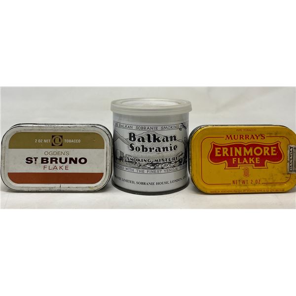 Balkan Sobranie Smoking Mixtue 3"D, St. Bruno Flake Tobbaco, & Murray's Erinmore Flake Tobacco