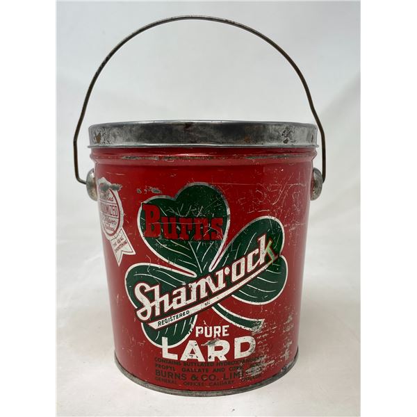 Burns Shamrock Pure Lard 6"D