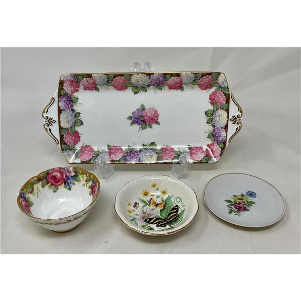 1 Serving Dish, 2 Bowls, 1 Plate (made in England & Japan)