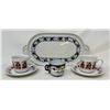 Image 1 : Serving Plate, Tea cup & Saucer, 2 Tea cups