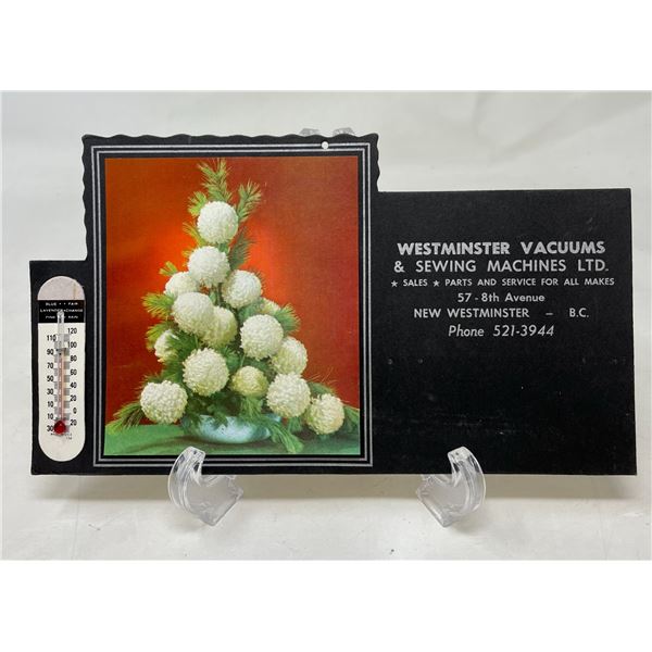 Vintage Calendar Thermometer Westminster Vacuums