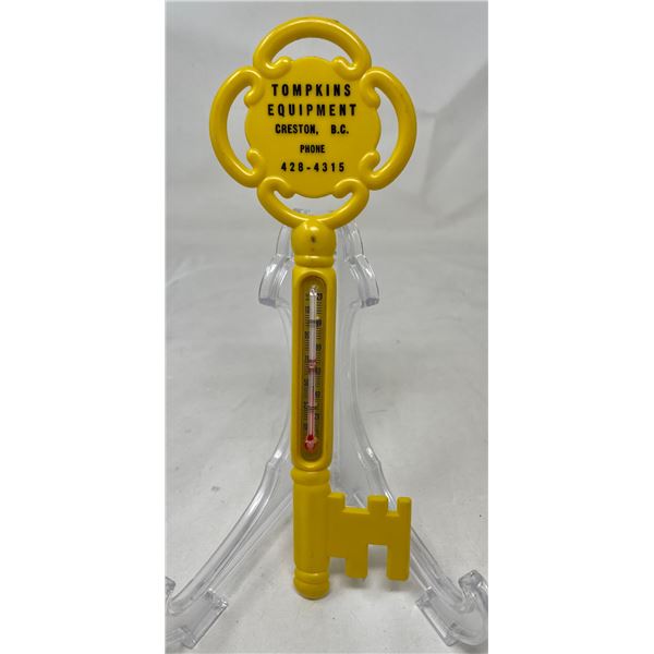 Vintage Key Thermometer Tompkins Equipment