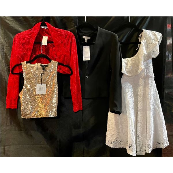 New Clothing Lot of 4 (Blazer/Dress/Shirt/Lace Jacket)