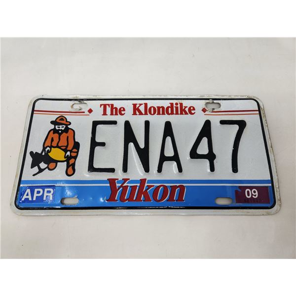 2009 Yukon The Klondike Gold Panner License Plate
