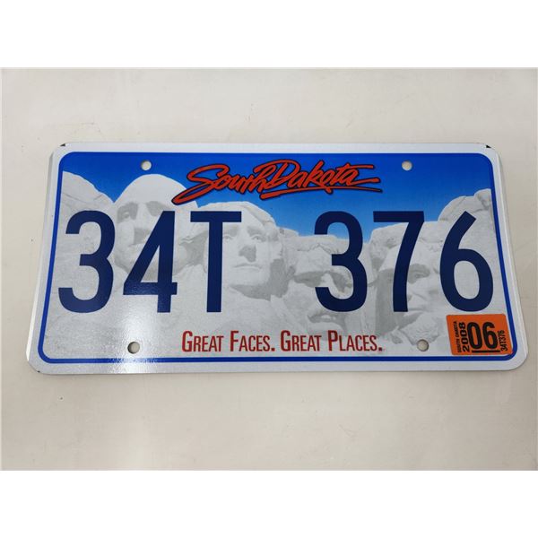 2008 South Dakota License Plate