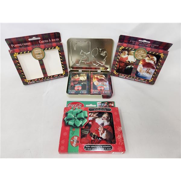 3 NOS Limited Edition Coca-Cola Playing Cards