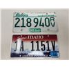 Image 1 : Illinois & Idaho License Plates