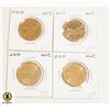 Image 1 : LOT 4 UNCIRCULATED CANADIAN DOLLAR COINS