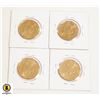 Image 2 : LOT 4 UNCIRCULATED CANADIAN DOLLAR COINS