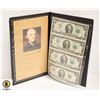 Image 1 : UNCUT SHEET OF US $2 BILLS WITH FOLDER